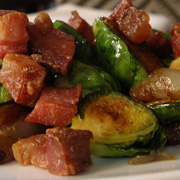 Brussels sprouts and pancetta