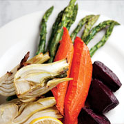 Mixed roasted vegetable platter