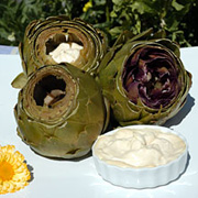 Artichoke with aioli