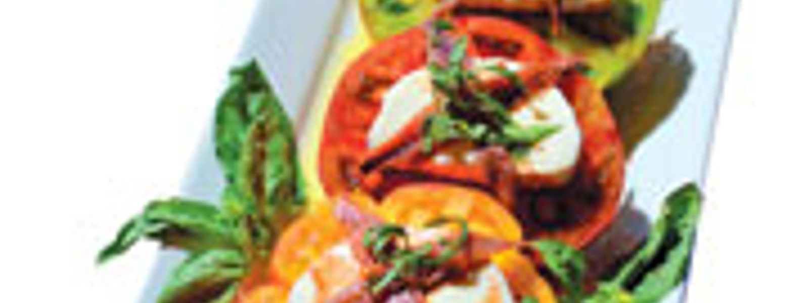 Mozzarella and tomato caprese salad