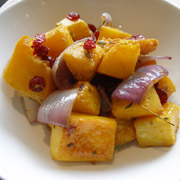 Roasted butternut squash salad