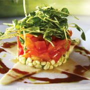 Heirloom tomato and summer corn salad