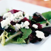 Roasted beet salad with Original Blue