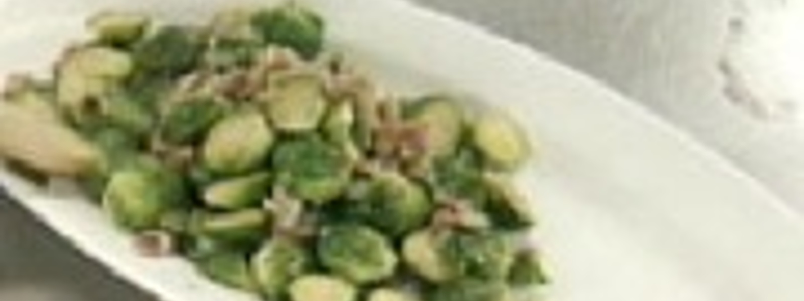 Brussels sprouts with bacon and onion