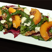 Rustic peach salad