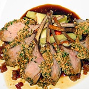 Cashew encrusted rack of veal