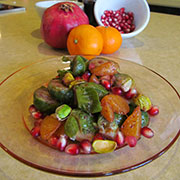 Timaree's Brussels sprouts with citrus and pomegranates