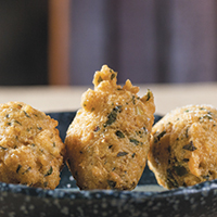 Savory vegetable beignets