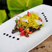 Angel hair beet salad