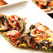 Maitake mushroom flatbread