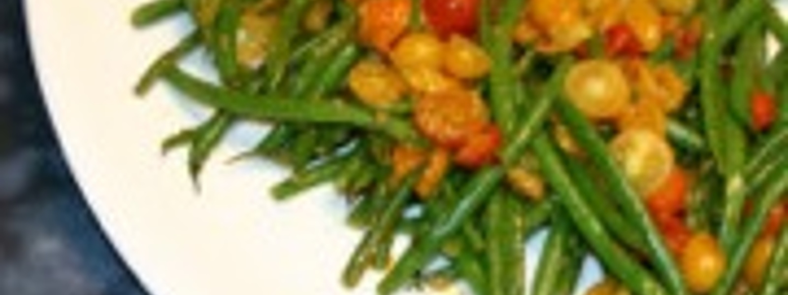 Sautee of green beans and cherry tomatoes