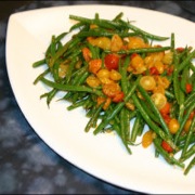 Sautee of green beans and cherry tomatoes