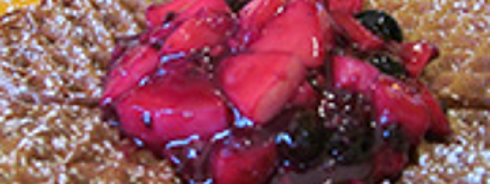 Mia's berry and nectarine compote