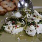 Marinated goat cheese