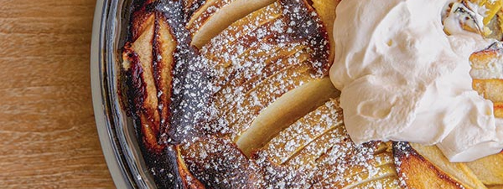 Pear and almond clafoutis