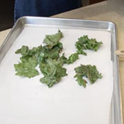 Thai-inspired sweet and savory kale chips