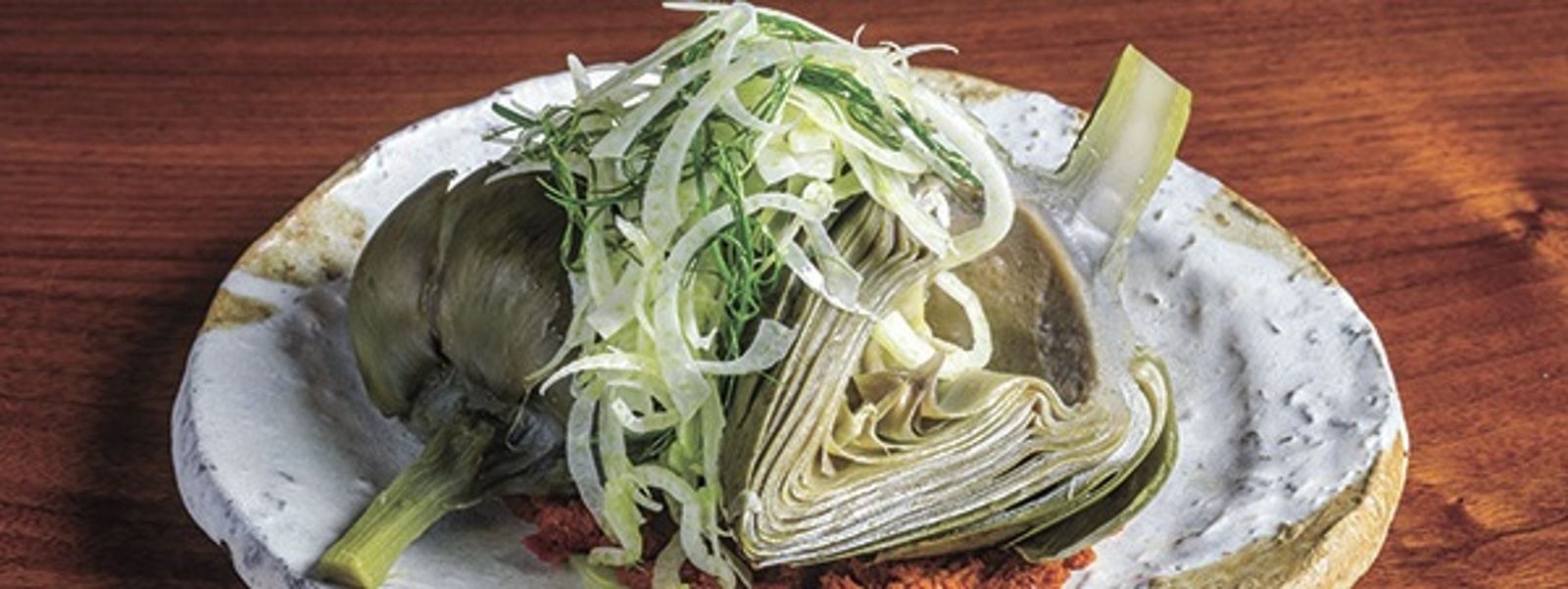 Artichokes and 'nduja spread