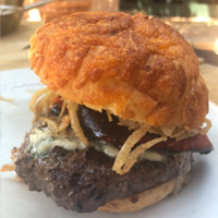 Harris Ranch blue cheeseburger