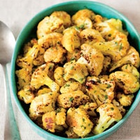 Golden roasted cauliflower