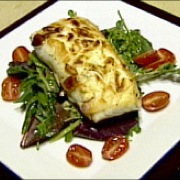 Almond-encrusted halibut