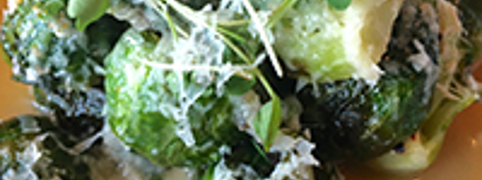 Brussels sprouts with Manchego cheese