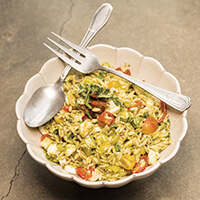 Caprese orzo