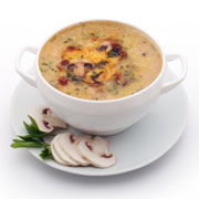 Roasted mushroom soup