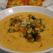 Heirloom tomato gazpacho