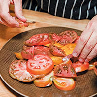 Edwards Ranch Estates heirloom tomato salad