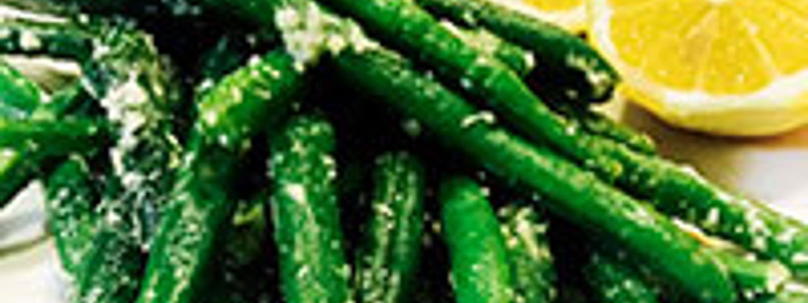 Lemon butter green beans with garlic and Parmesan