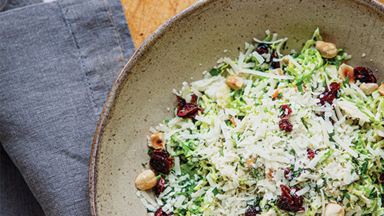 Brussels sprouts with Parmesan vinaigrette