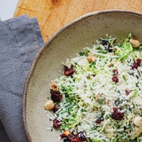 Brussels sprouts with Parmesan vinaigrette