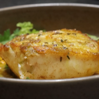 Halibut cooking demo