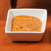 Sweet-spiced nut butter dipping sauce