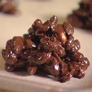 Bittersweet chocolate clusters