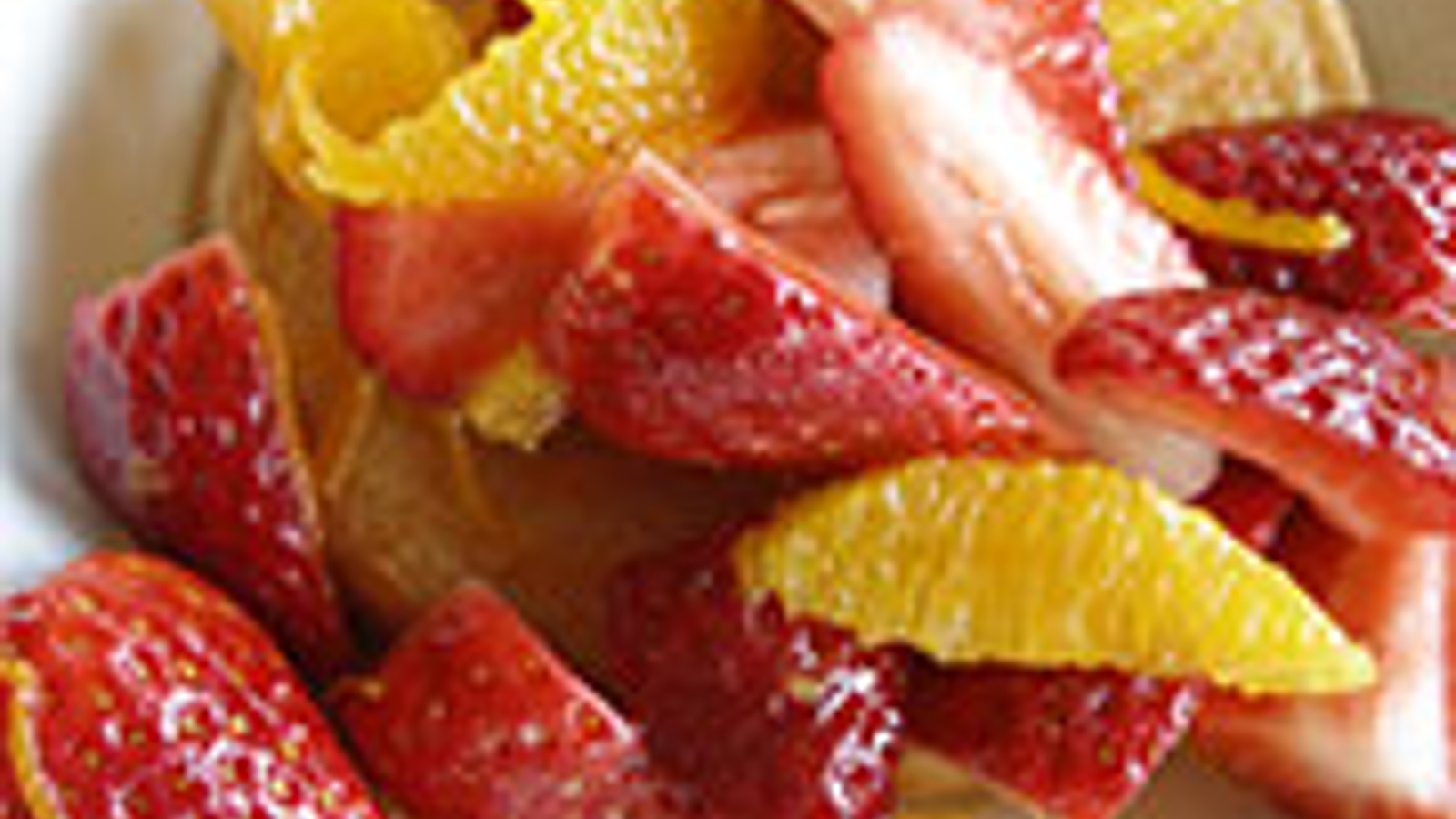 Strawberry and orange compote