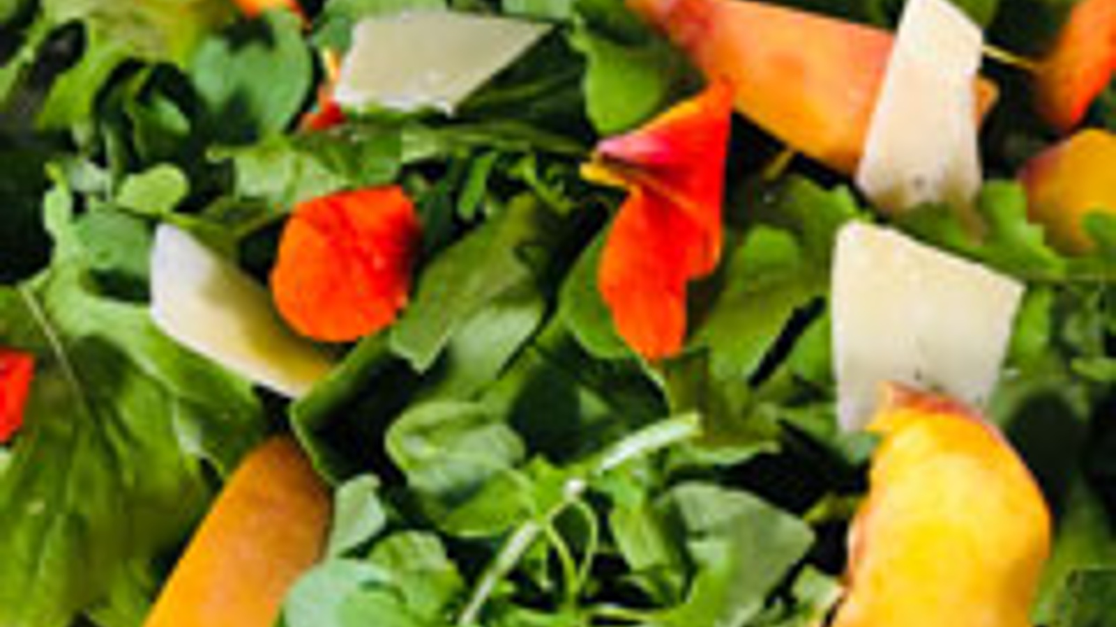 Peach and Arugula Salad with Vinaigrette