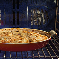 Good Eats' root vegetable gratin