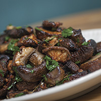 Miso roasted mushrooms