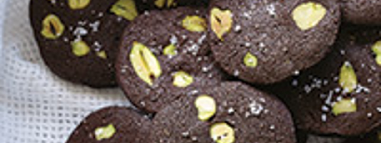 Chocolate pistachio sables