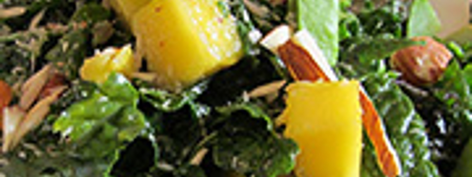 Kale, mango and avocado salad