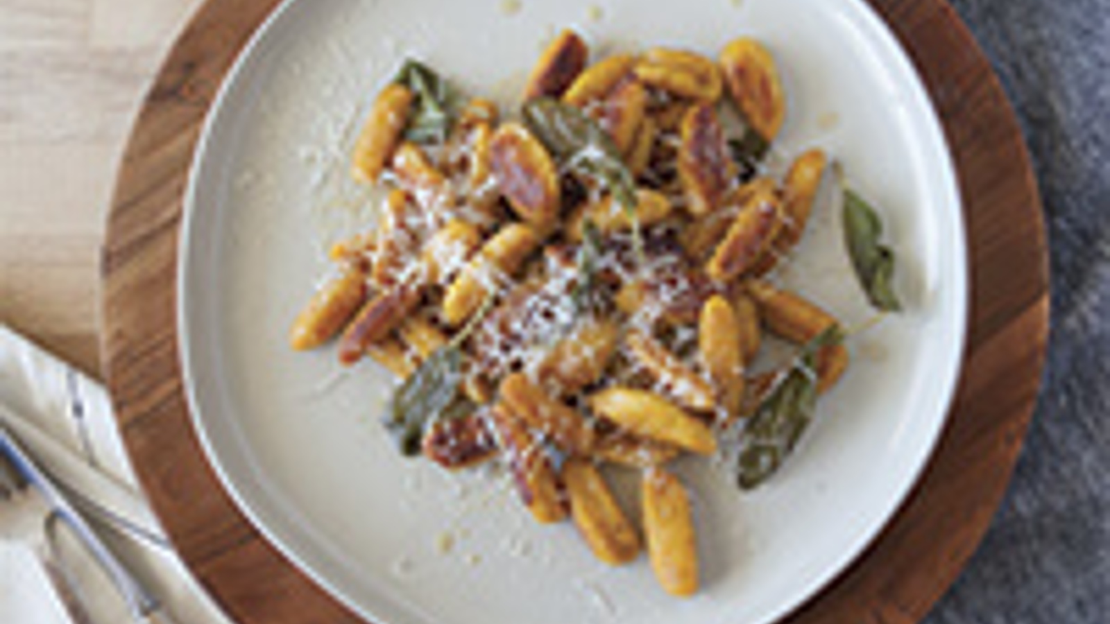 Kabocha squash gnocchi with brown butter and sage