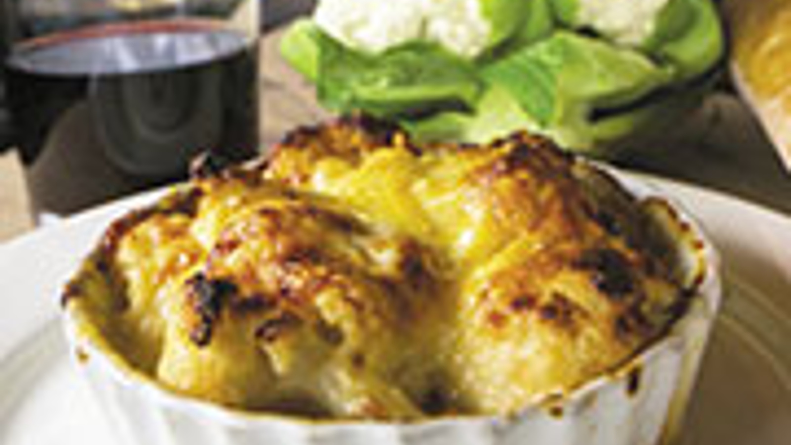 Cauliflower horseradish gratin