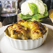 Cauliflower horseradish gratin