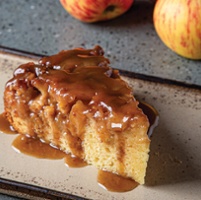 Whiskey apple upside-down cake