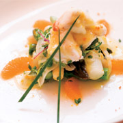 Asparagus and crab salad with Pixie tangerine dressing