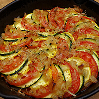 Summer squash and tomato gratin