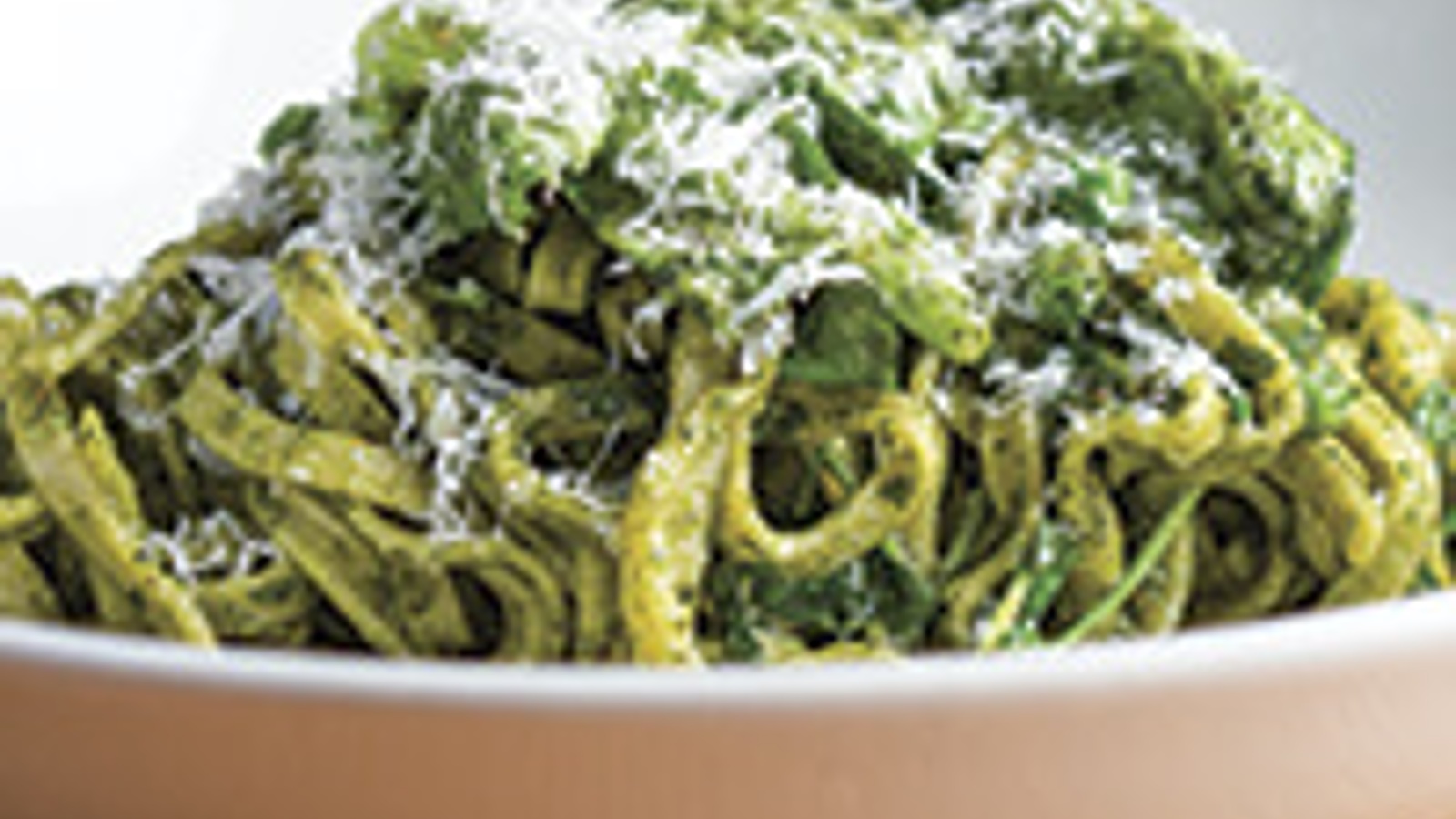 Pesto with peas and pea tendrils