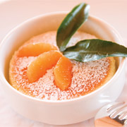 Warm Pixie tangerine pudding cake