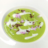 Chino Farm English pea soup